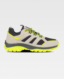 Zapatilla de color Gris Claro+Amarillo Flúor | PROTECCIÓN