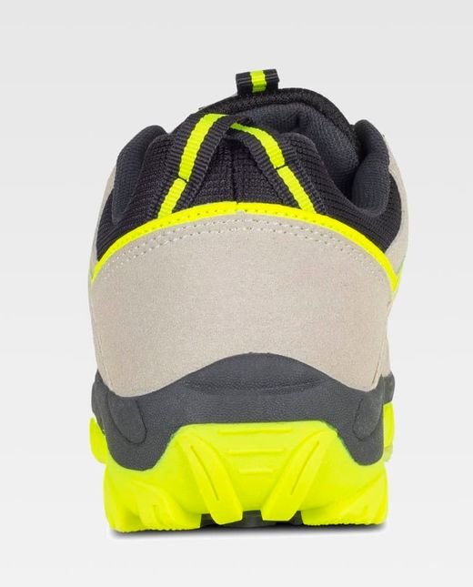 Zapatilla de color Gris Claro+Amarillo Flúor | PROTECCIÓN