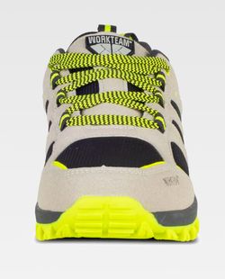 Zapatilla de color Gris Claro+Amarillo Flúor | PROTECCIÓN