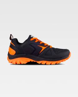 Zapatilla de color Negro+ Naranja Flúor | PROTECCIÓN