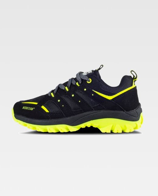 Zapatilla de color Negro+Amarillo fluor | PROTECCIÓN