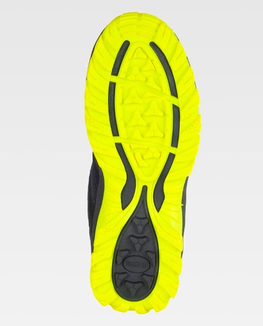 Zapatilla de color Negro+Amarillo fluor | PROTECCIÓN