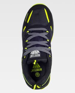 Zapatilla de color Negro+Amarillo fluor | PROTECCIÓN