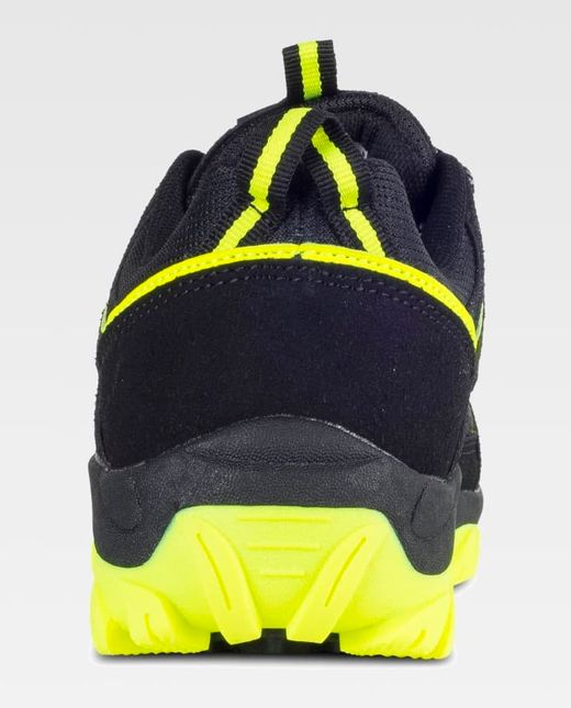 Zapatilla de color Negro+Amarillo fluor | PROTECCIÓN