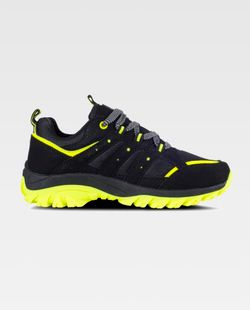 Zapatilla de color Negro+Amarillo fluor | PROTECCIÓN