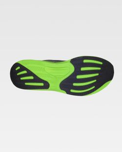 Zapatilla de color Negro+Verde Flúor