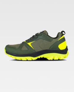 Zapatilla de color Verde Caza+Amarillo Flúor | PROTECCIÓN