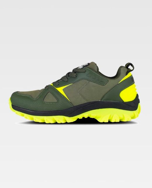 Zapatilla de color Verde Caza+Amarillo Flúor | PROTECCIÓN