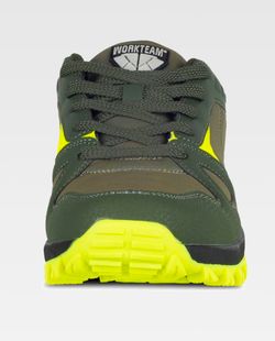 Zapatilla de color Verde Caza+Amarillo Flúor | PROTECCIÓN