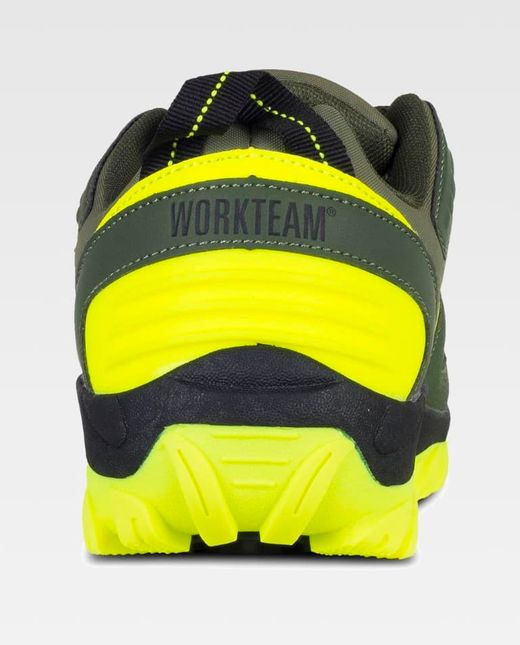 Zapatilla de color Verde Caza+Amarillo Flúor | PROTECCIÓN