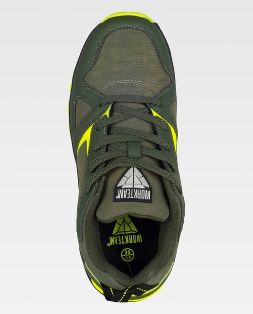 Zapatilla de color Verde Caza+Amarillo Flúor | PROTECCIÓN