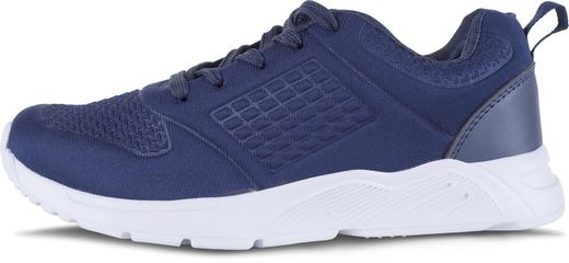 Sneaker con suola in rilievo EVA in bianco navy