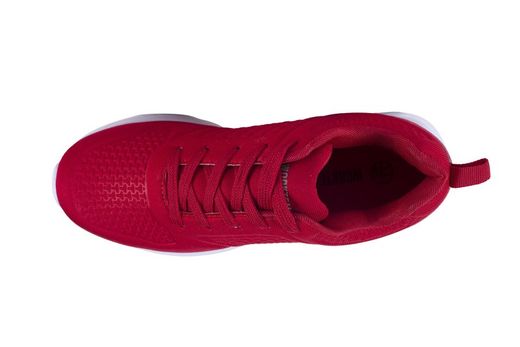 Sneaker avec semelle EVA gaufrée en blanc Rouge