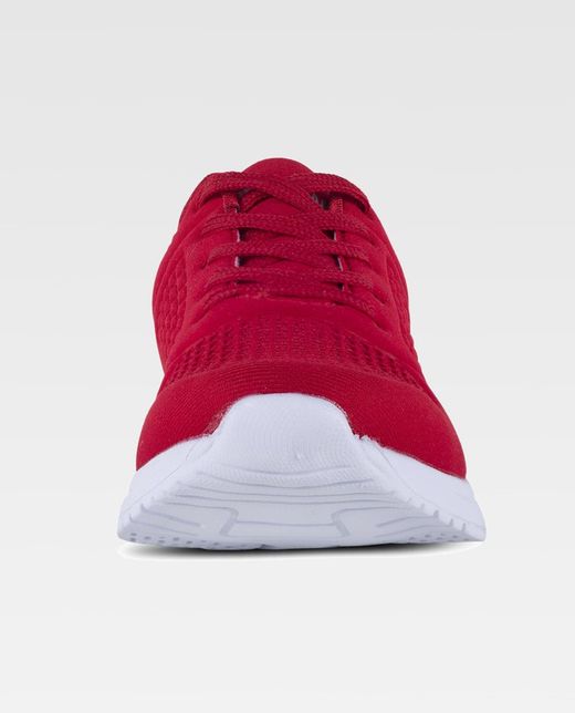 Sneaker avec semelle EVA gaufrée en blanc Rouge