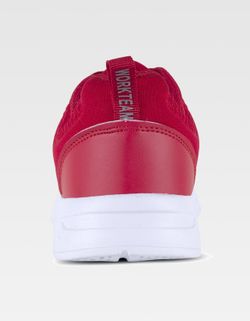 Sneaker avec semelle EVA gaufrée en blanc Rouge
