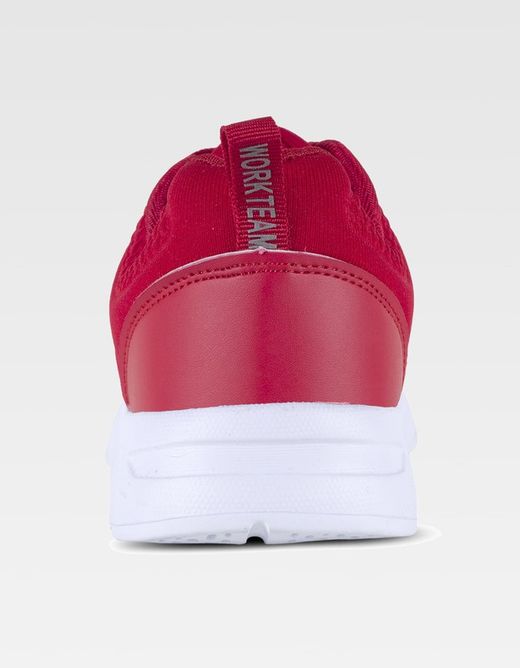 Sneaker avec semelle EVA gaufrée en blanc Rouge