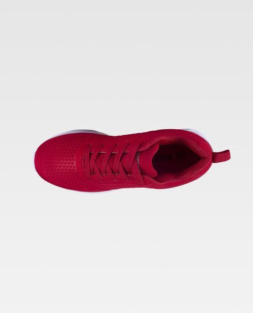 Sneaker avec semelle EVA gaufrée en blanc Rouge