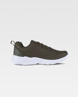 Zapatilla deportiva con gofrado Suela EVA blanco / Verde Oscuro
