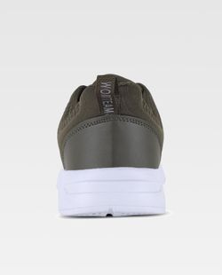 Zapatilla deportiva con gofrado Suela EVA blanco / Verde Oscuro