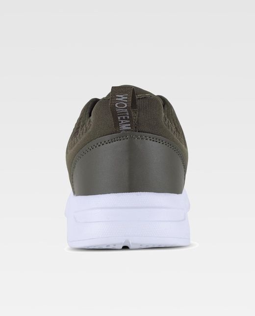 Zapatilla deportiva con gofrado Suela EVA blanco / Verde Oscuro