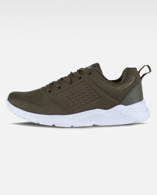 Zapatilla deportiva con gofrado Suela EVA blanco / Verde Oscuro