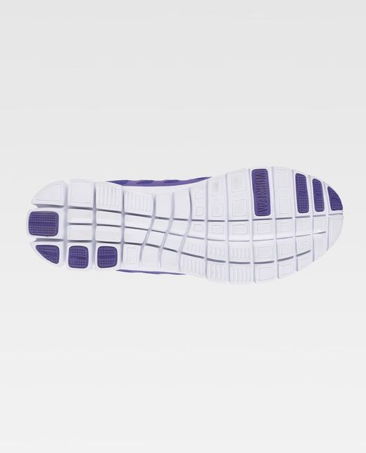 Zapatilla deportiva de rejilla Suela EVA blanco / Morado
