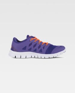 Zapatilla deportiva de rejilla Suela EVA blanco / Morado