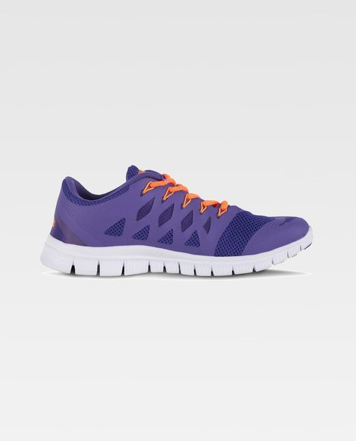Zapatilla deportiva de rejilla Suela EVA blanco / Morado