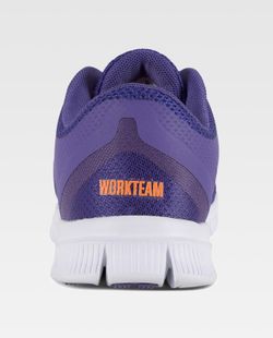 Zapatilla deportiva de rejilla Suela EVA blanco / Morado