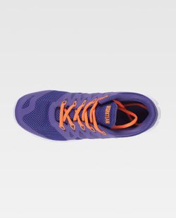 Zapatilla deportiva de rejilla Suela EVA blanco / Morado