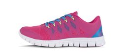 Zapatilla deportiva de rejilla Suela EVA blanco /  Rosa Fucsia