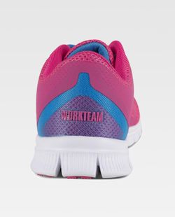 Zapatilla deportiva de rejilla Suela EVA blanco /  Rosa Fucsia