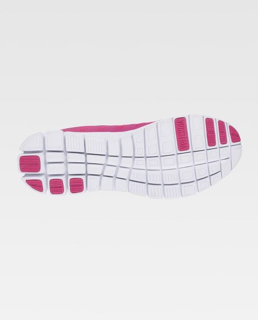 Zapatilla deportiva de rejilla Suela EVA blanco /  Rosa Fucsia