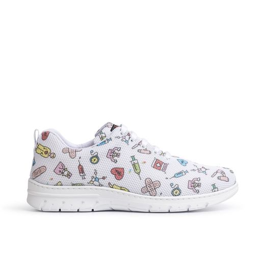 Zapatillas anatomicas calpe estampado blanco dian