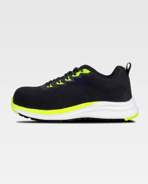 Zapato de color Negro+Amarillo fluor | PROTECCIÓN