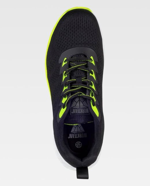 Zapato de color Negro+Amarillo fluor | PROTECCIÓN