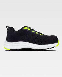 Zapato de color Negro+Amarillo fluor | PROTECCIÓN
