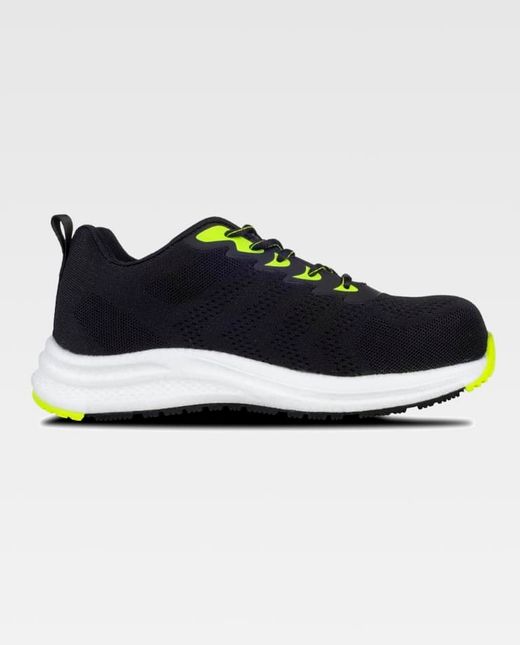 Zapato de color Negro+Amarillo fluor | PROTECCIÓN