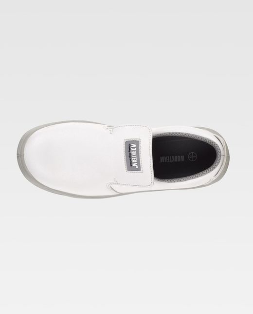 Zapato de microfibra sin cordones Blanco