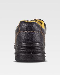Wasserdichter Schuh mit Schnürsenkeln PU Dual Density Sohle Stahlkappe und Innensohle Schwarz