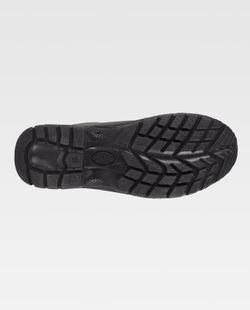 Wasserdichter Schuh mit Schnürsenkeln PU Dual Density Sohle Stahlkappe und Innensohle Schwarz