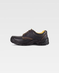 Wasserdichter Schuh mit Schnürsenkeln PU Dual Density Sohle Stahlkappe und Innensohle Schwarz
