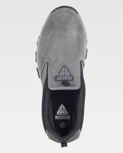 Zapato de serraje sin cordones Color Gris+Negro