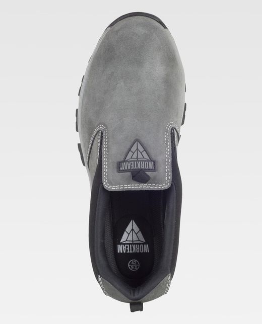 Zapato de serraje sin cordones Color Gris+Negro