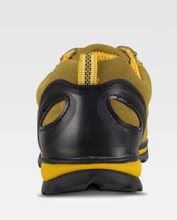 Wildlederschuh, Gummisohle, nichtmetallische Zehenkappe, Anti-Schlag- und Anti-Perforations-Textil-Innensohle Gelb