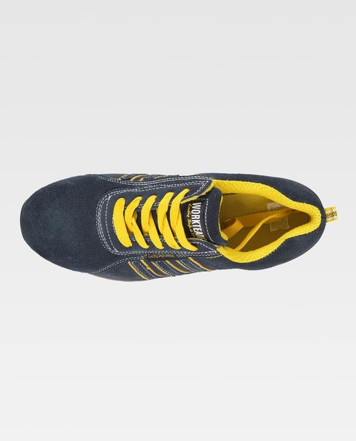 Geteilter Lederschuh, Gummisohle, nichtmetallische Anti-Schlag-Zehen und Anti-Perforations-Textil-Innensohle DARK GREY