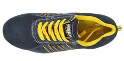 Geteilter Lederschuh, Gummisohle, nichtmetallische Anti-Schlag-Zehen und Anti-Perforations-Textil-Innensohle DARK GREY