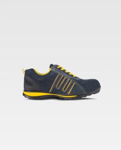 Geteilter Lederschuh, Gummisohle, nichtmetallische Anti-Schlag-Zehen und Anti-Perforations-Textil-Innensohle DARK GREY