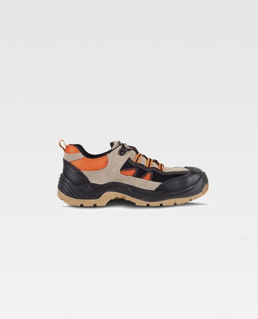 Geteilter geteilter Lederschuh, Zehenkappe und metallische Einlegesohle Schwarz