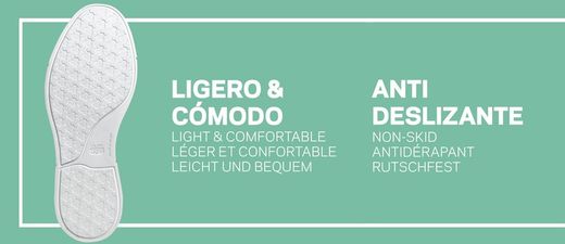 Scarpa unisex bamba e chiusura in pizzo. Colore bianco